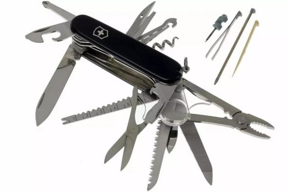 Victorinox SwissChamp 1.6795.3 Siyah İsviçre Çakısı 91mm 33F - 3