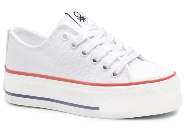 United Colors of Benetton Bnt 30935 Beyaz Bayan Ayakkabı Bayan Spor ürün görseli