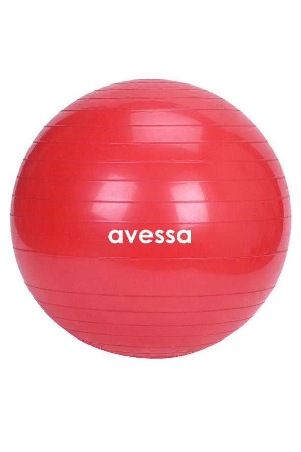 Avessa 55 Cm Pilates Topu Poşet Ambalaj BPT-55 Kırmızı