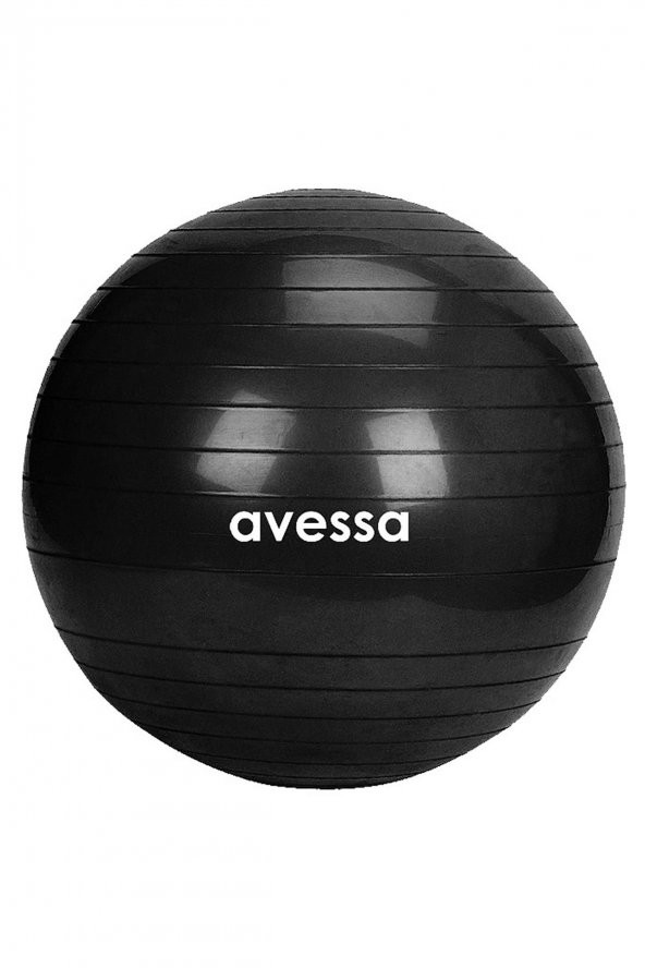 Avessa 55 Cm Pilates Topu Poşet Ambalaj BPT-55 Siyah