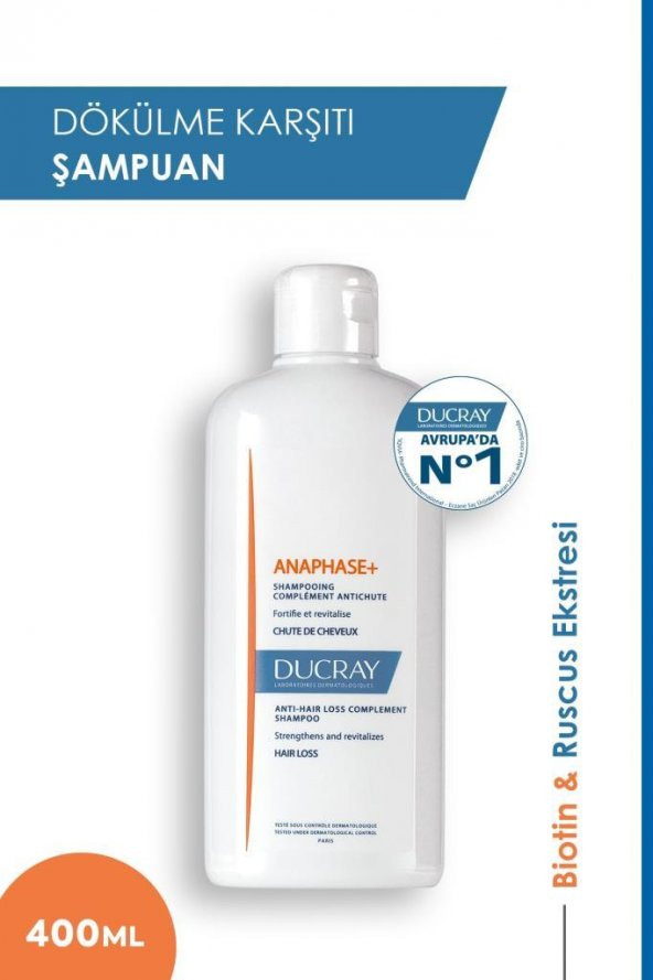 Ducray Anaphase + Dökülme Karşıtı Şampuan 400 ml