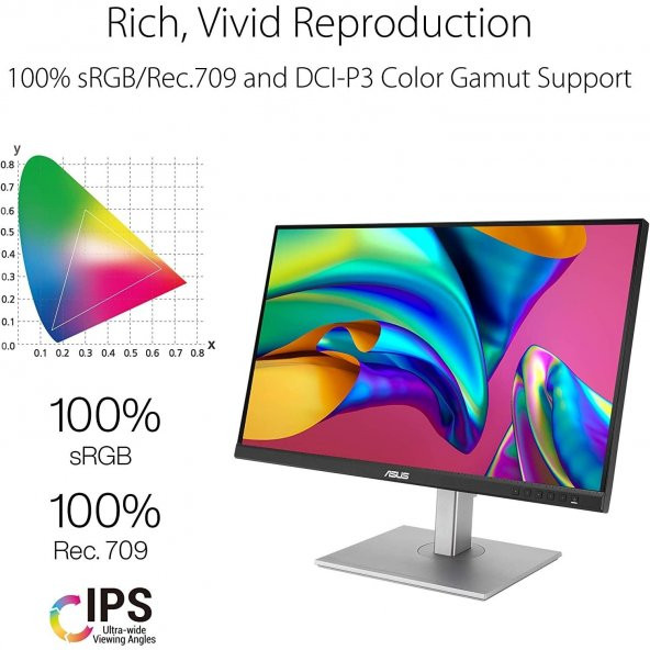 ASUS PROART PA278CV 27 2K IPS 2560x1440 5MS DP MINIDP HDMI DVI USB 3 0x4 MM VESA MONİTöR - 2