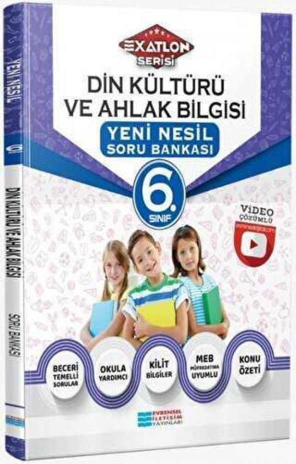6.Sınıf Din Kültürü ve Ahlak Bilgisi Video Çözümlü Soru Bankası Evrensel İletişim