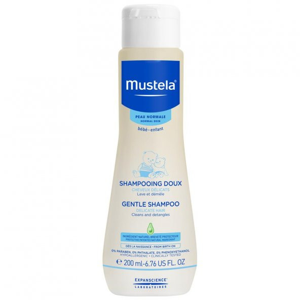 Mustela Gentle Göz Yakmayan Bebek Şampuanı 200ml