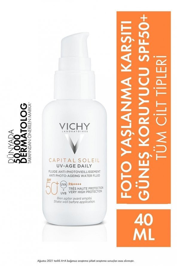 Vichy Capital Soleil UV Yaşlanma Karşıtı Güneş Kremi SPF 50 40 ml