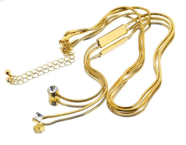 Koton Altın Renk Metal Parlak Taşlı Bayan Kolye 42 cm - 3