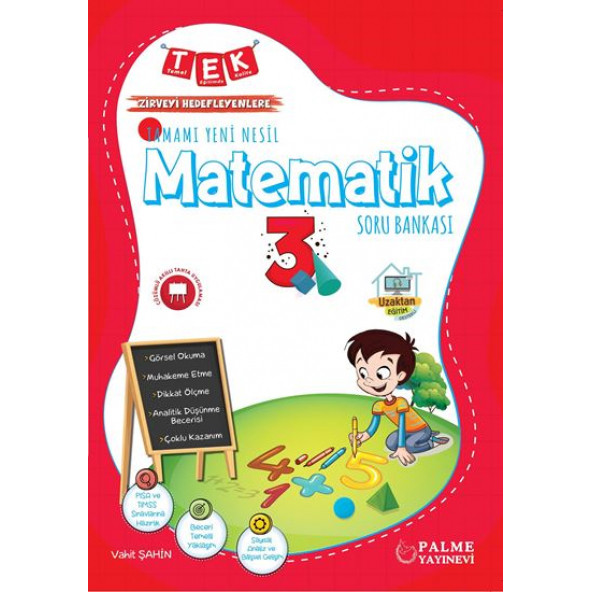 Palme 3. Sınıf Tek İlkokul Matematik Yeni Nesil Soru Kitabı