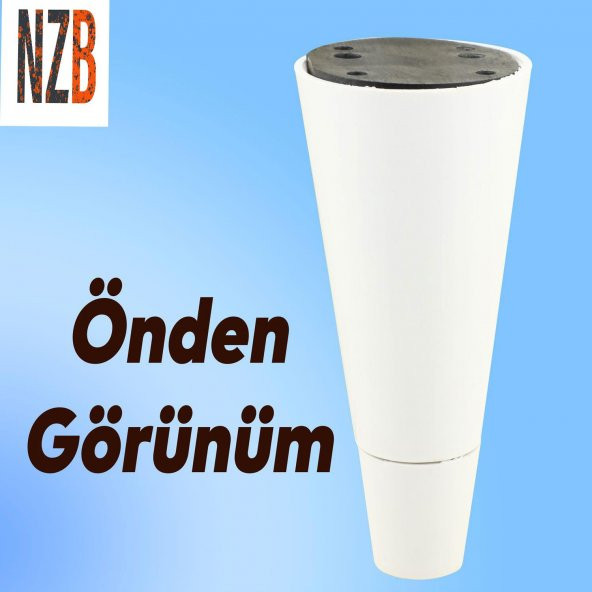 Lüks Mobilya Kanepe Sehpa TV Ünitesi Koltuk Ayağı 12 cm Beyaz Ayak - 6