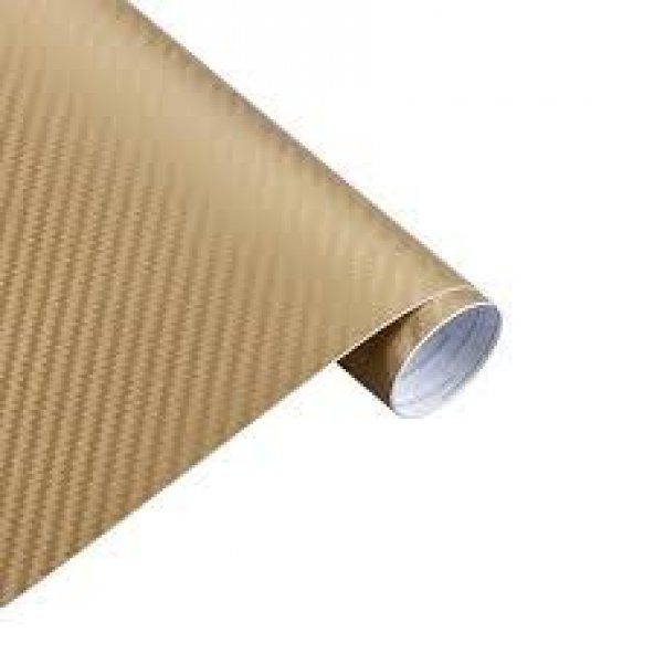 Altın Karbon Folyo Havakanallı 152 cm x 1 mt - 2