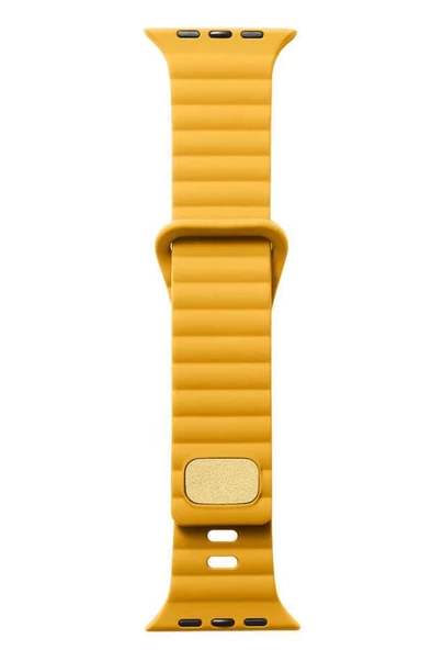 Apple Watch Ultra 49mm Uyumlu KRD-73 Şerit Tasarım Lüx Silikon Kordon - 10