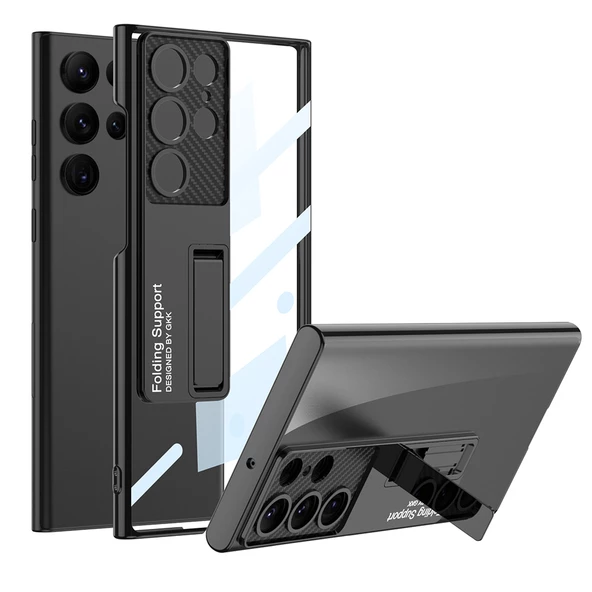 Galaxy S23 Ultra Kılıf Kamera Korumalı Lego Standlı Kılıf - 2