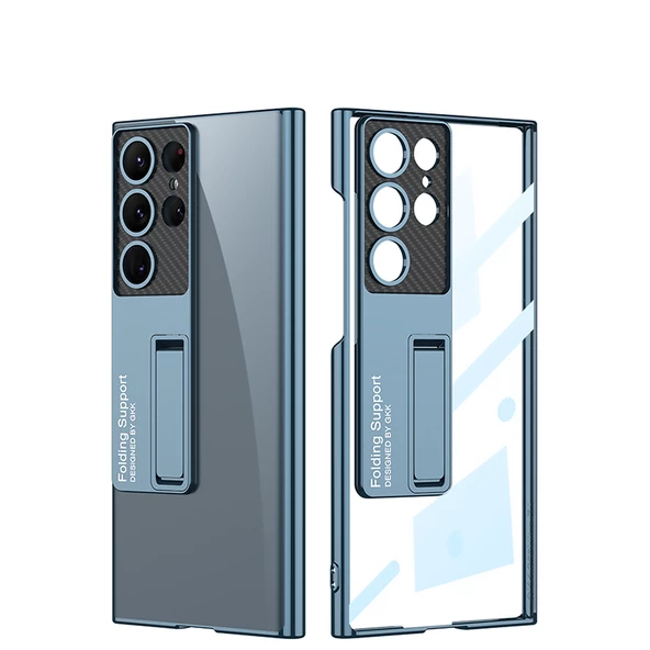 Galaxy S23 Ultra Kılıf Kamera Korumalı Lego Standlı Kılıf - 6