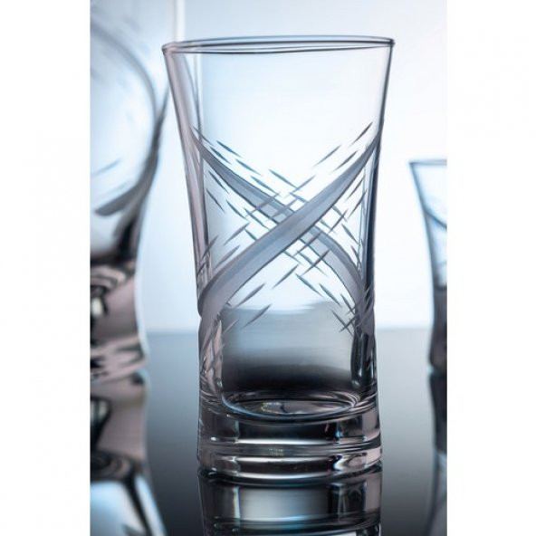 Kcd Estella Kesme El Dekor Yaldızlı 6 Adet Desenli Su ve Meşrubat Bardak Takımı ürün görseli 1