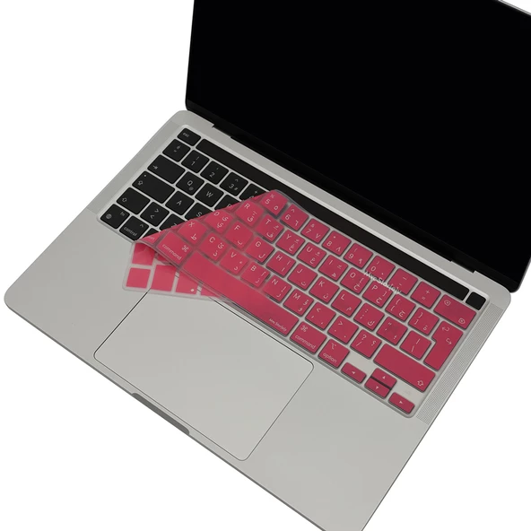 Arapca MacBook Pro Klavye Koruyucu – 13 Inc Silikon Kapak M1 M2 Uyumlu UK Ters L Enter - Resim 9