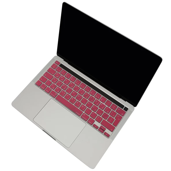 Arapca MacBook Pro Klavye Koruyucu – 13 Inc Silikon Kapak M1 M2 Uyumlu UK Ters L Enter - Resim 11