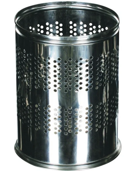 Delikli Paslanmaz Ofis Çöp Kovası ürün görseli