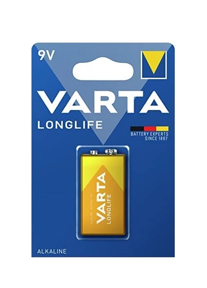 VARTA 4122 LONGLIFE ALKALİN 9V PİL 