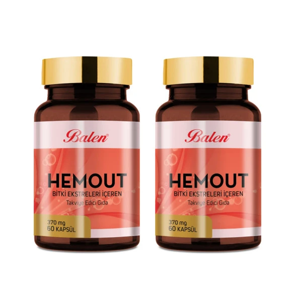 2 Adet Balen Hemout Bitki Ekstreleri Içeren 60 Kapsül 370 Mg. - 1