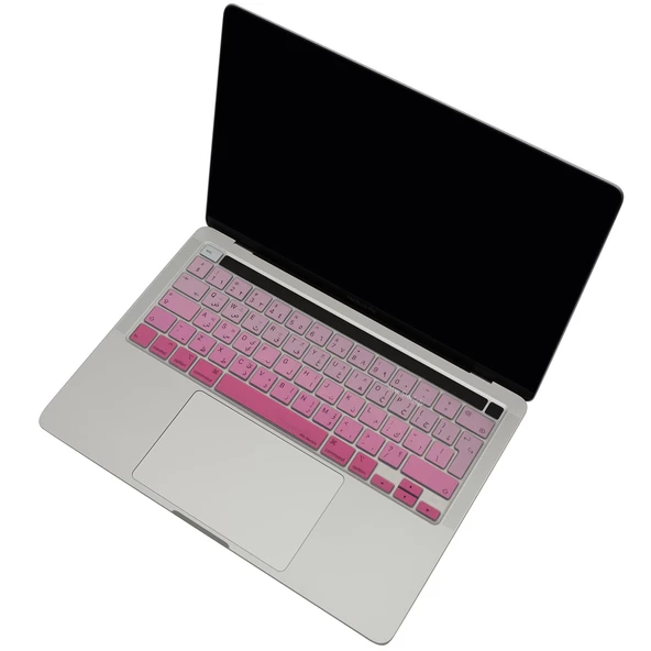 Arapça Klavye Macbook Pro Kılıf M1-M2, 13inç Gradient (Touchbarlı) A2338 A2289 A2251 A2141 UK Enter ile Uyumlu - 6