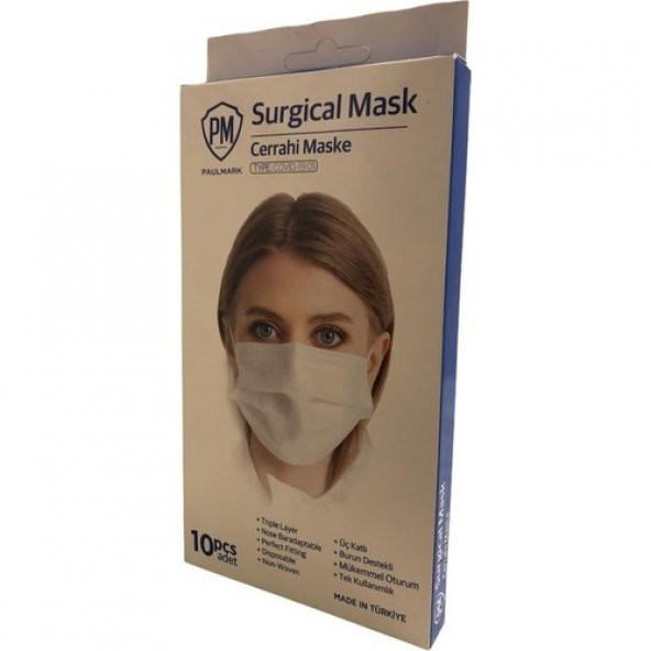 Pm Medikal 3 Katlı Telli Cerrahi Maske