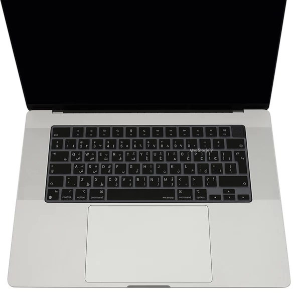 MacBook klavye koruyucu Arapça baskı silikon UK Enter Türkçe Q Air Pro 13.6 15.3 14.2 16.2 inç - 4