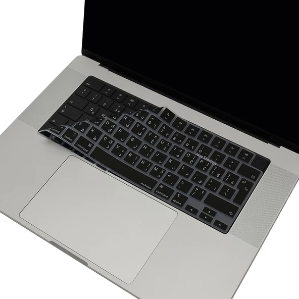 MacBook klavye koruyucu Arapça baskı silikon UK Enter Türkçe Q Air Pro 13.6 15.3 14.2 16.2 inç - 6