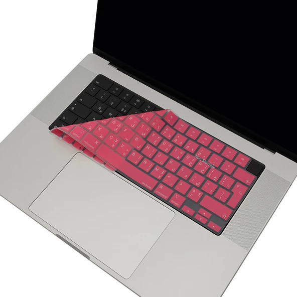 MacBook klavye koruyucu Arapça baskı silikon UK Enter Türkçe Q Air Pro 13.6 15.3 14.2 16.2 inç - 9