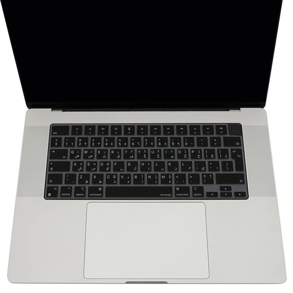 MacBook klavye koruyucu Arapça baskı silikon UK Enter Türkçe Q Air Pro 13.6 15.3 14.2 16.2 inç - Resim 3
