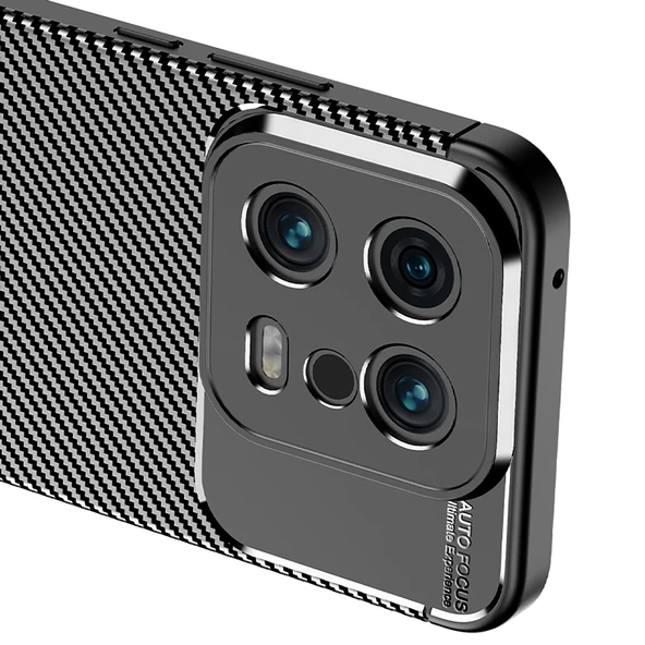 Xiaomi Mi 13 Kılıf Zore Negro Karbon Tasarım Silikon Kılıf - Resim 6