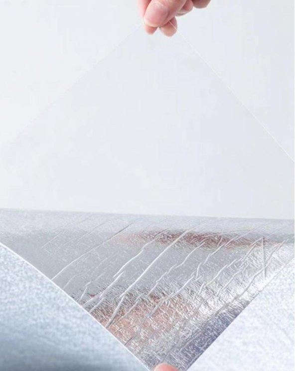 Renkli Duvarlar 50x280 Cm Kendinden Yapışkanlı Alüminyum Folyolu Isı Ses Yalıtımlı Duvar Kağıdı Paneli Dekor Beyaz - 4