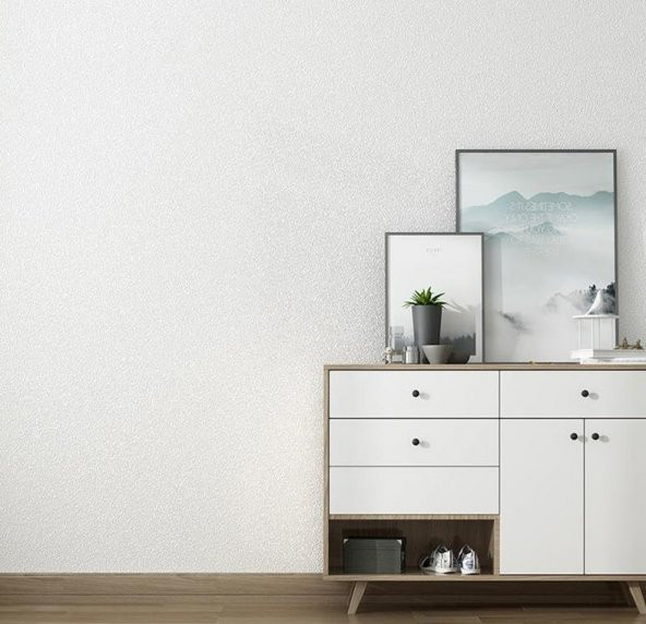 Renkli Duvarlar 50x280 Cm Kendinden Yapışkanlı Alüminyum Folyolu Isı Ses Yalıtımlı Duvar Kağıdı Paneli Dekor Beyaz - 9