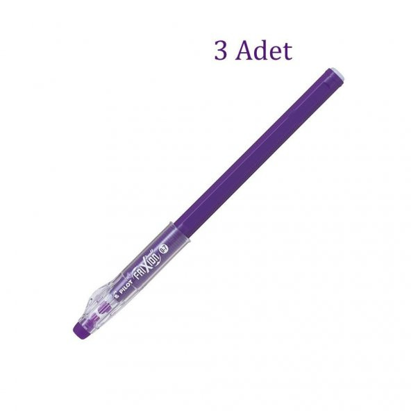 Pilot Frixion Ball Stick Roller Silinebilir Jel Kalem 0.7 mm Mor F12-V 3 Adet ürün görseli
