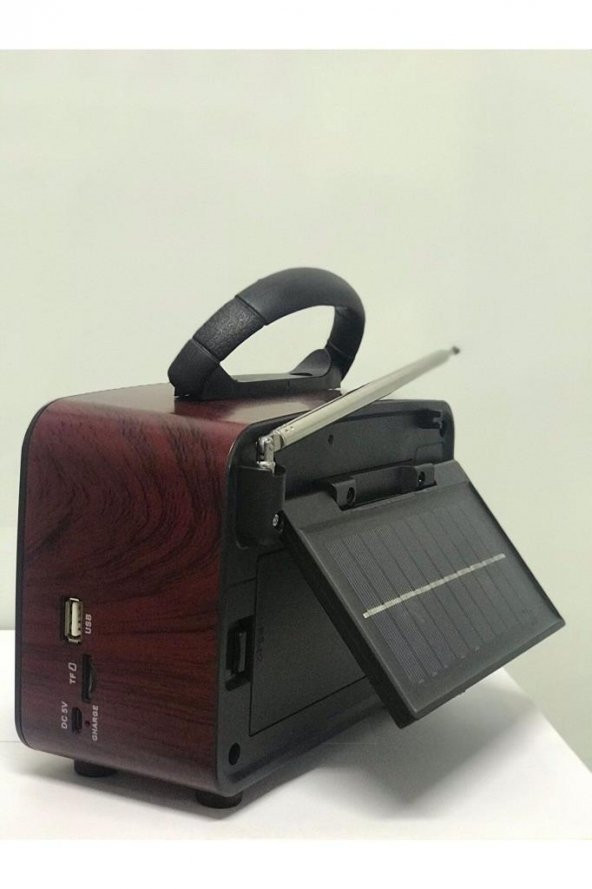 Everton Rt-830 Güneş Enerjili Panelli Bluetooth Fm-usb-Tf Card-Aux Nostaljik Radyo - 2