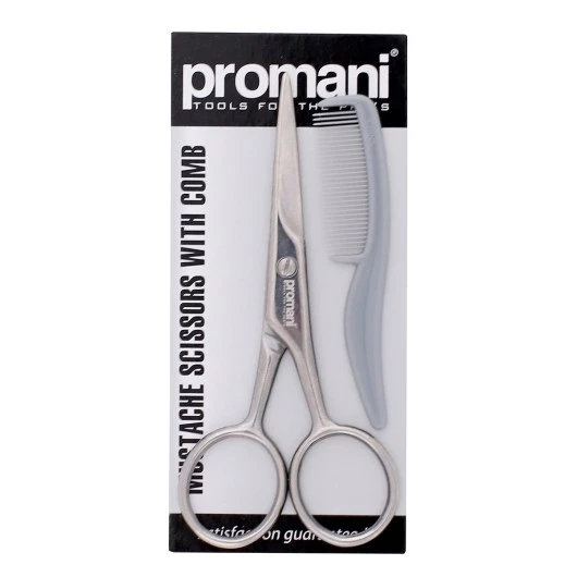 Promani Bıyık Makası + Tarak PR741