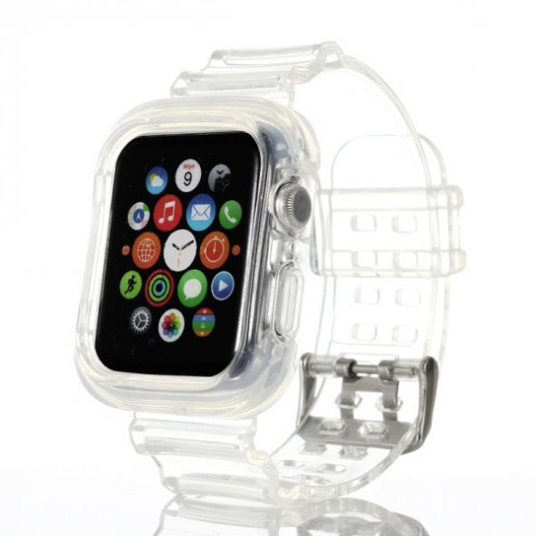 Apple Watch 6-SE-5-4 44mm - 3-2-1 42mm Silikon Kayış Kordon Kılıf