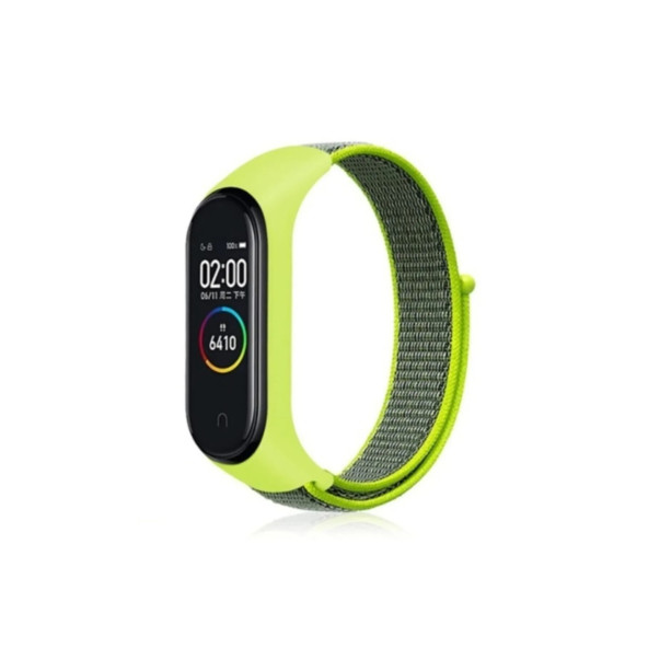 Xiaomi Mi Band 6 Mi Band 5 Akıllı Bileklik Uyumlu Hasır Kumaş Cırtlı Kordon Kayış - 2