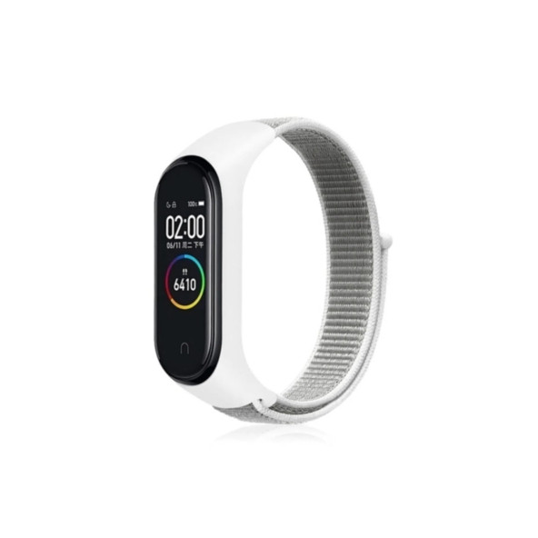 Xiaomi Mi Band 6 Mi Band 5 Akıllı Bileklik Uyumlu Hasır Kumaş Cırtlı Kordon Kayış - 3