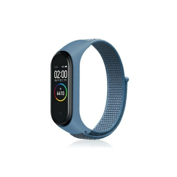 Xiaomi Mi Band 6 Mi Band 5 Akıllı Bileklik Uyumlu Hasır Kumaş Cırtlı Kordon Kayış - 8