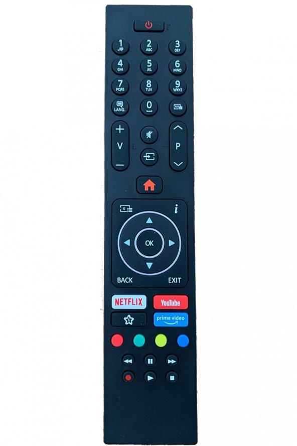 VESTEL Turn 4K Led Tv Kumandası - Netflix, Youtube, Primevideo Tuşlu Kumanda - LCD626 - 3