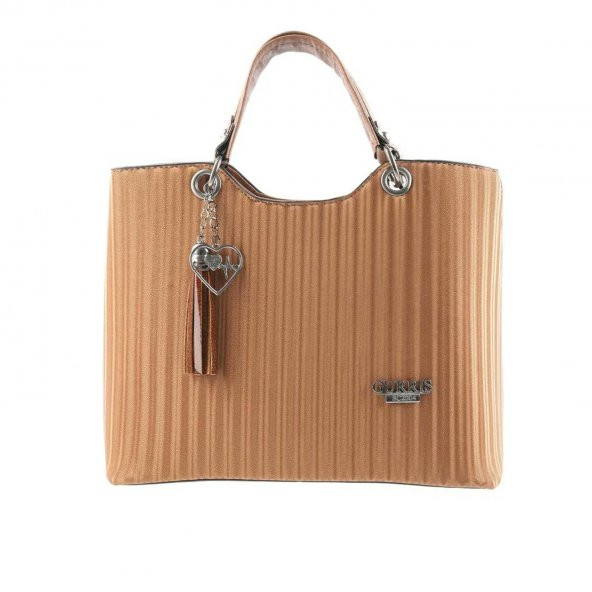 3 Boyutlu Acık Kahverengi Bayan Askılı El ve Omuz Çantası - 2