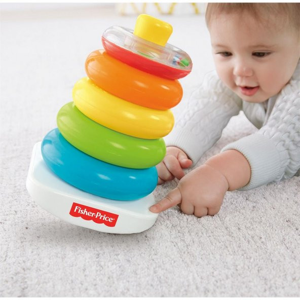 YENİLENEN Fisher Price Renkli Halkalar Eğitici Oyuncak GKW59