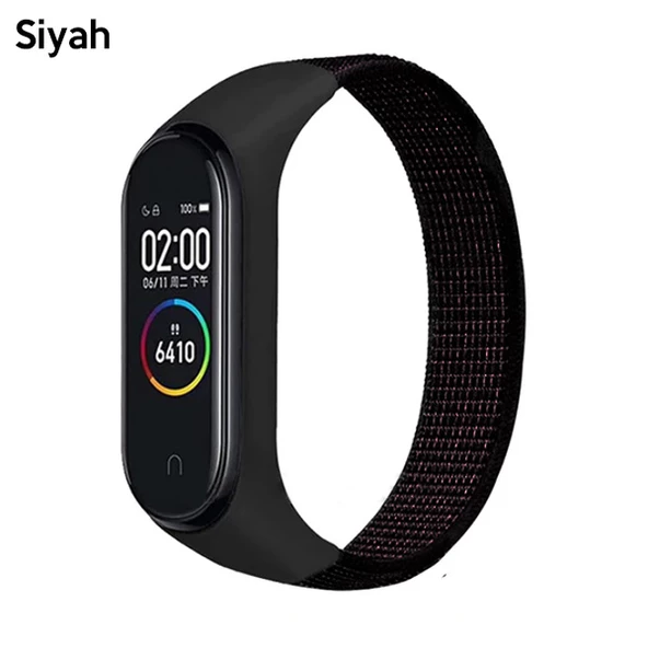 Xiaomi Mi Band 5-4-3  Nylon Kayış Kordon