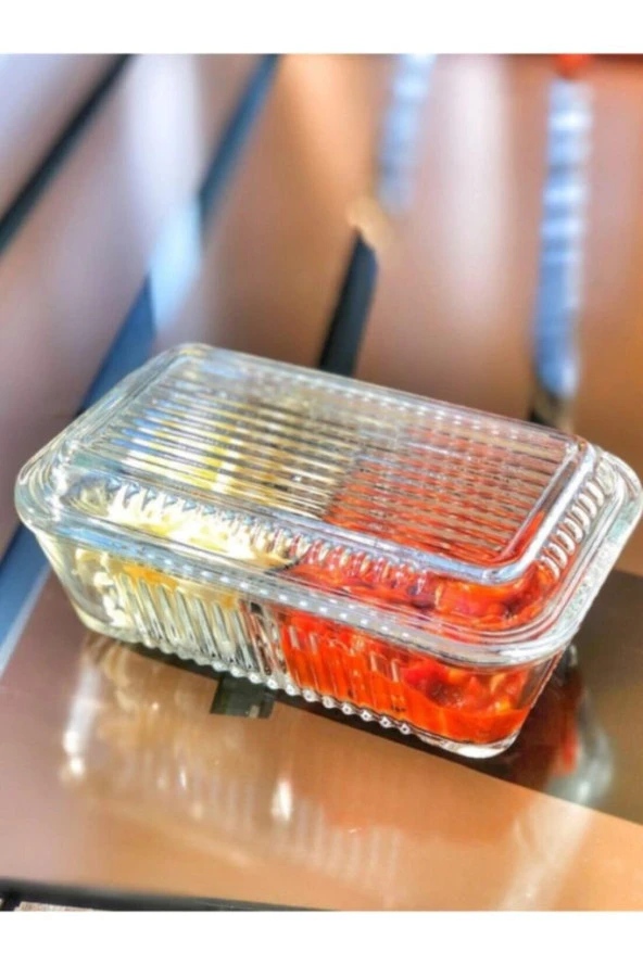 Bölmeli Frigo Tereyağlık Reçellik Kahvaltı Kapı 2 Adet