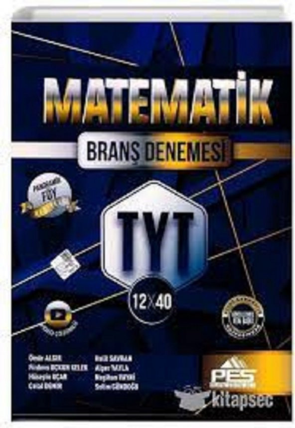 Pes Yayınları Matematik 12X40 Tyt Branş Deneme