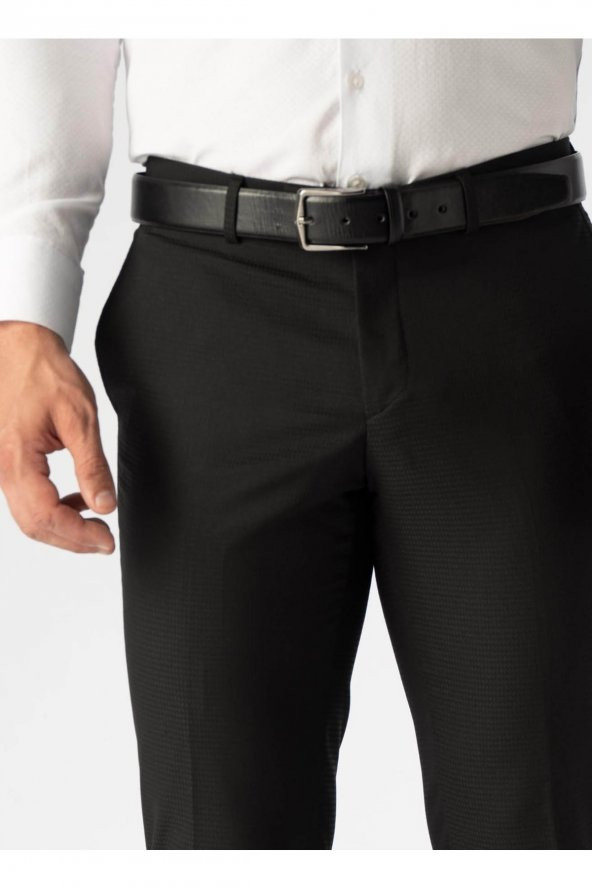 Normal Bel Normal Paça Slim Fit Siyah Erkek Pantolon Pn1014300201 - 2