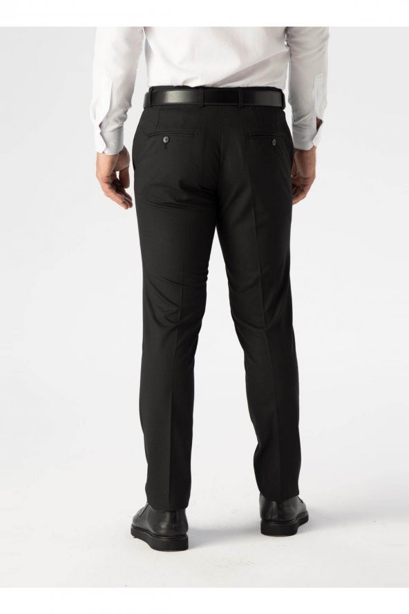 Normal Bel Normal Paça Slim Fit Siyah Erkek Pantolon Pn1014300201 - 4