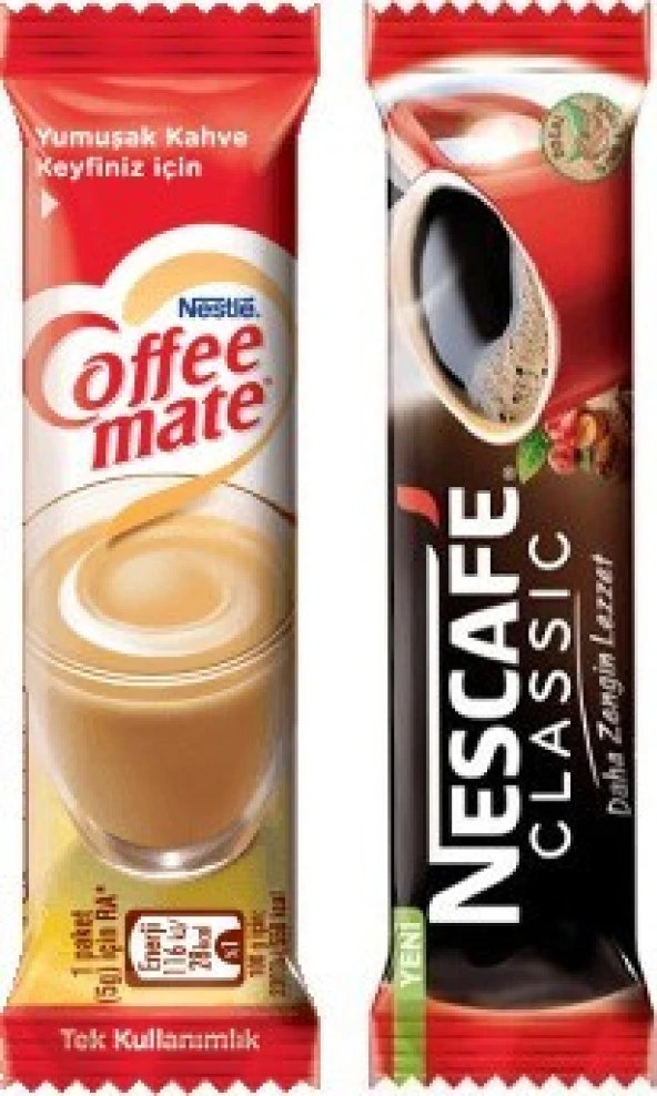 Nescafe Classic Hazır Kahve 200 x 2 G + Coffee Mate Kahve Kreması 100 x 5 G