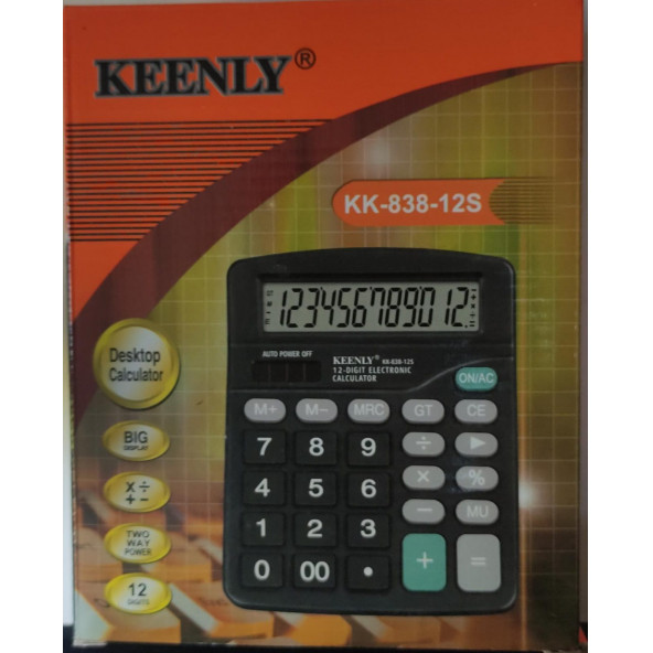 KEENLY KK-838-12S HESAP MAKİNESİ