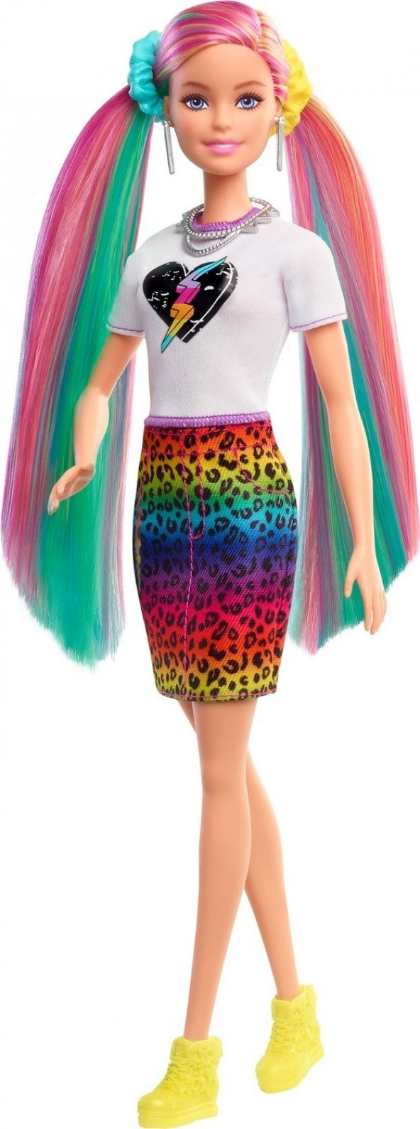 Barbie Leopar Desenli Saçlar Bebeği - 6