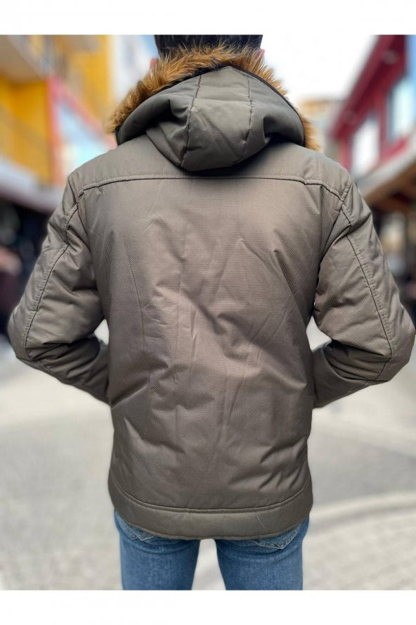 STAFF ÇIKARILABİLİR PELUŞ VE KAPÜŞONLU MONT - 2
